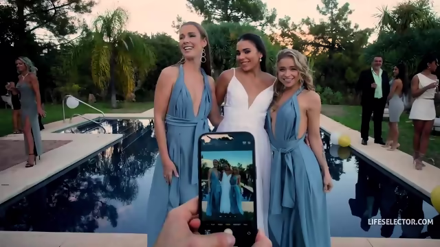 I Went To A Wedding The Brides Has A Problem And The Bridemaids Try To Help Her With My Dick poster